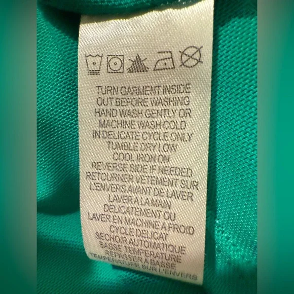 Hale Bob EUC Size M Pretty Blue Green Geometric Print Sleeveless Dress (0630) - Picture 12 of 12